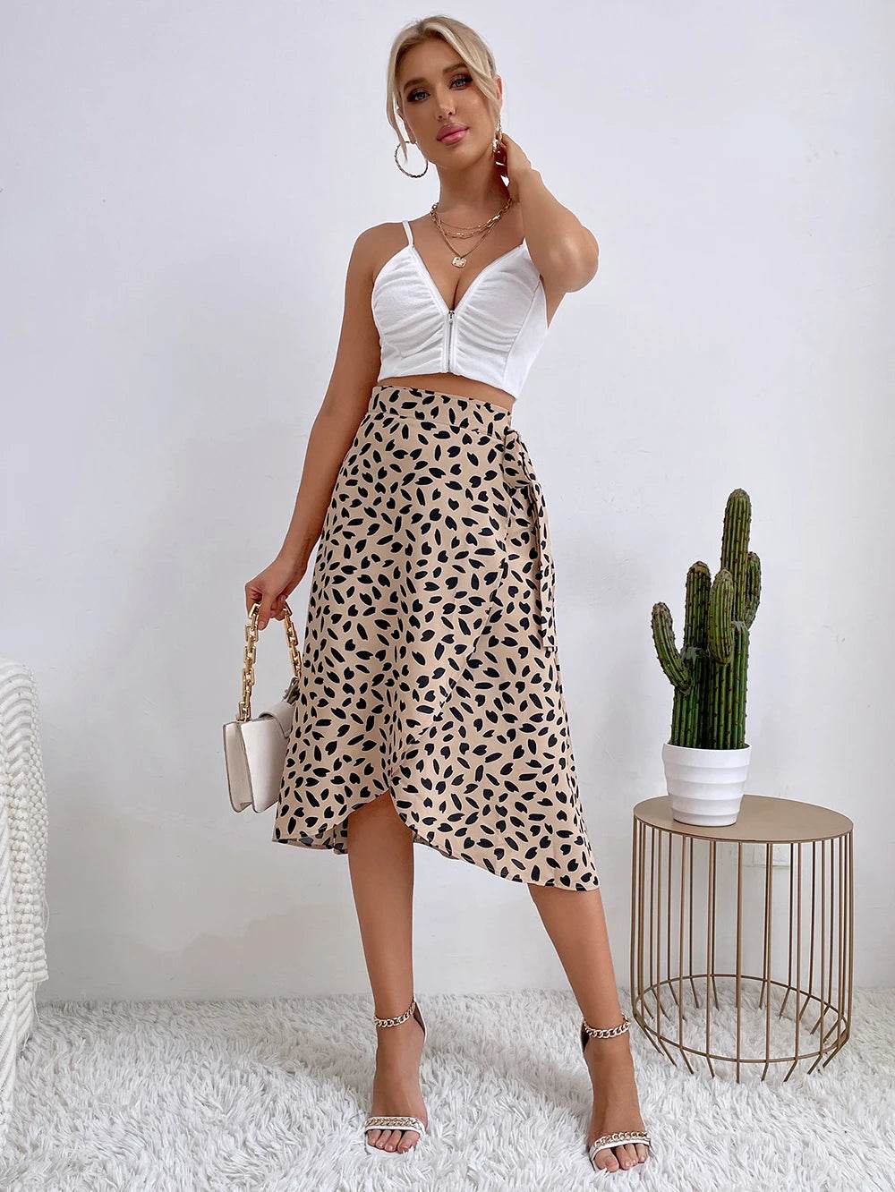 Women's Boho Print Wrap Skirt - P12 Hub Europe