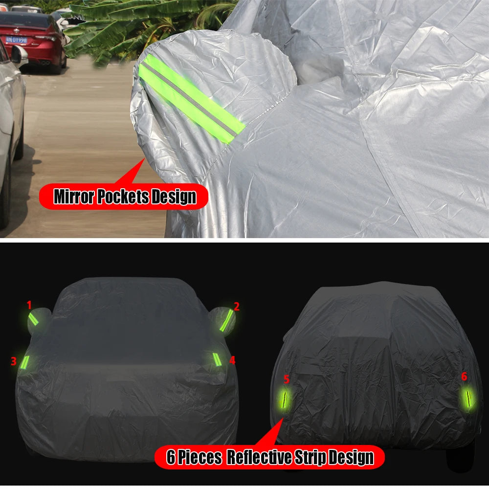 Full Car Cover Anti UV Sun Shade Rain Snow Wind Protection Dustproof Auto Cover For Seat Cupra Formentor 2019-2025