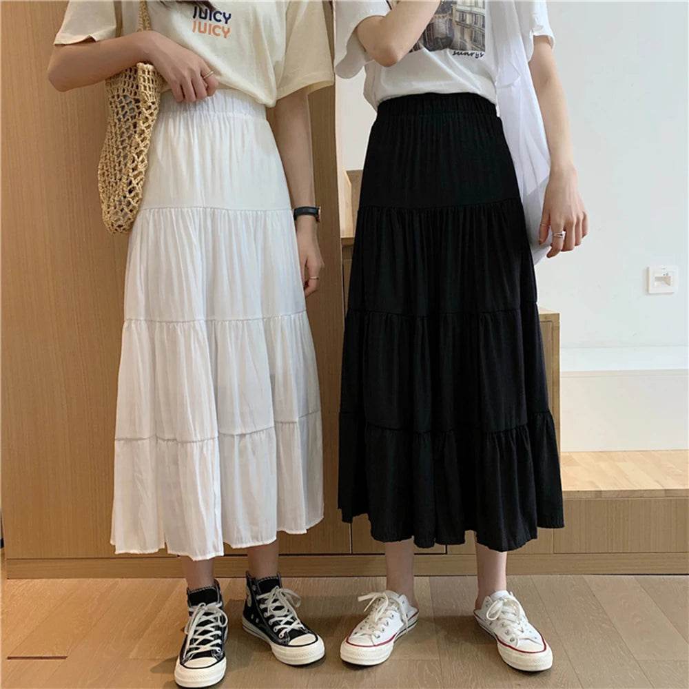 Women's Patchwork Chiffon Long Skirt - P12 Hub Europe
