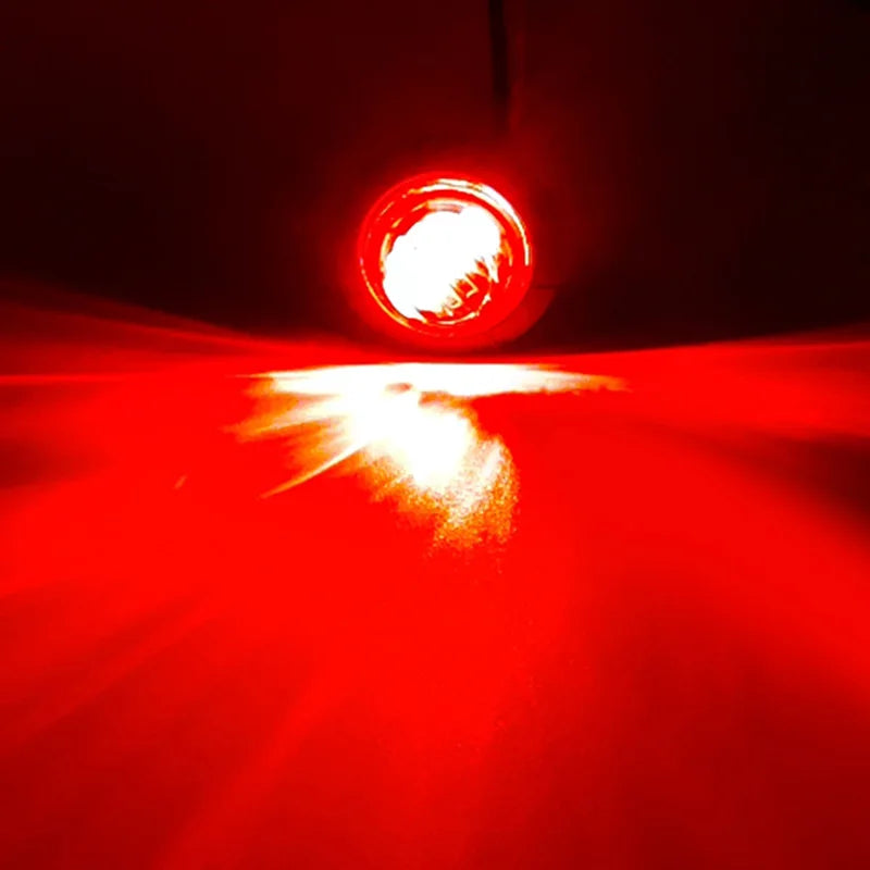 10PCS Waterproof Side Marker Indicators Light LED 12V Bullet Lamp Mini 3/4"for Truck Trailer Tail Clearance Lights