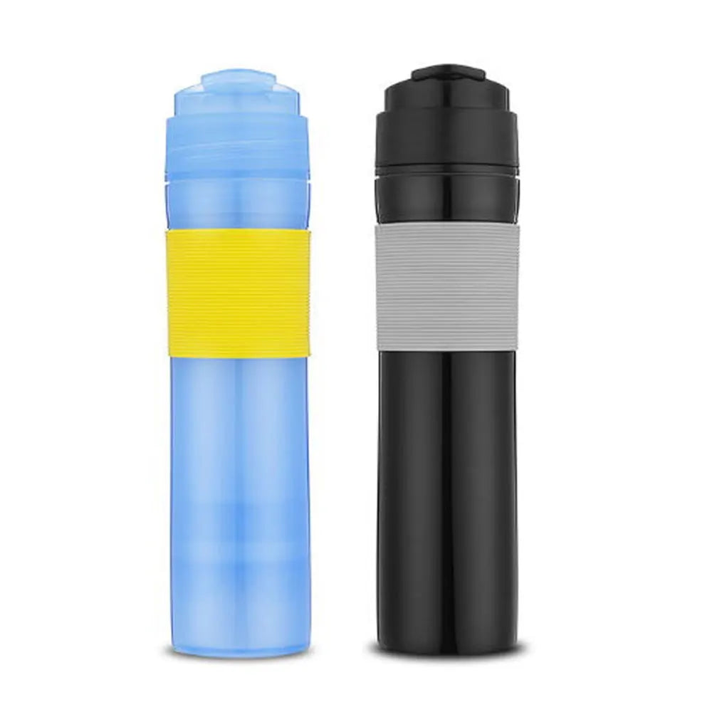 iCafilas 350ML Coffee Tea Portable French Press Coffee Maker Coffee Bottle Insulated Travel Mug Hand Pressure Coffee Pot For Car