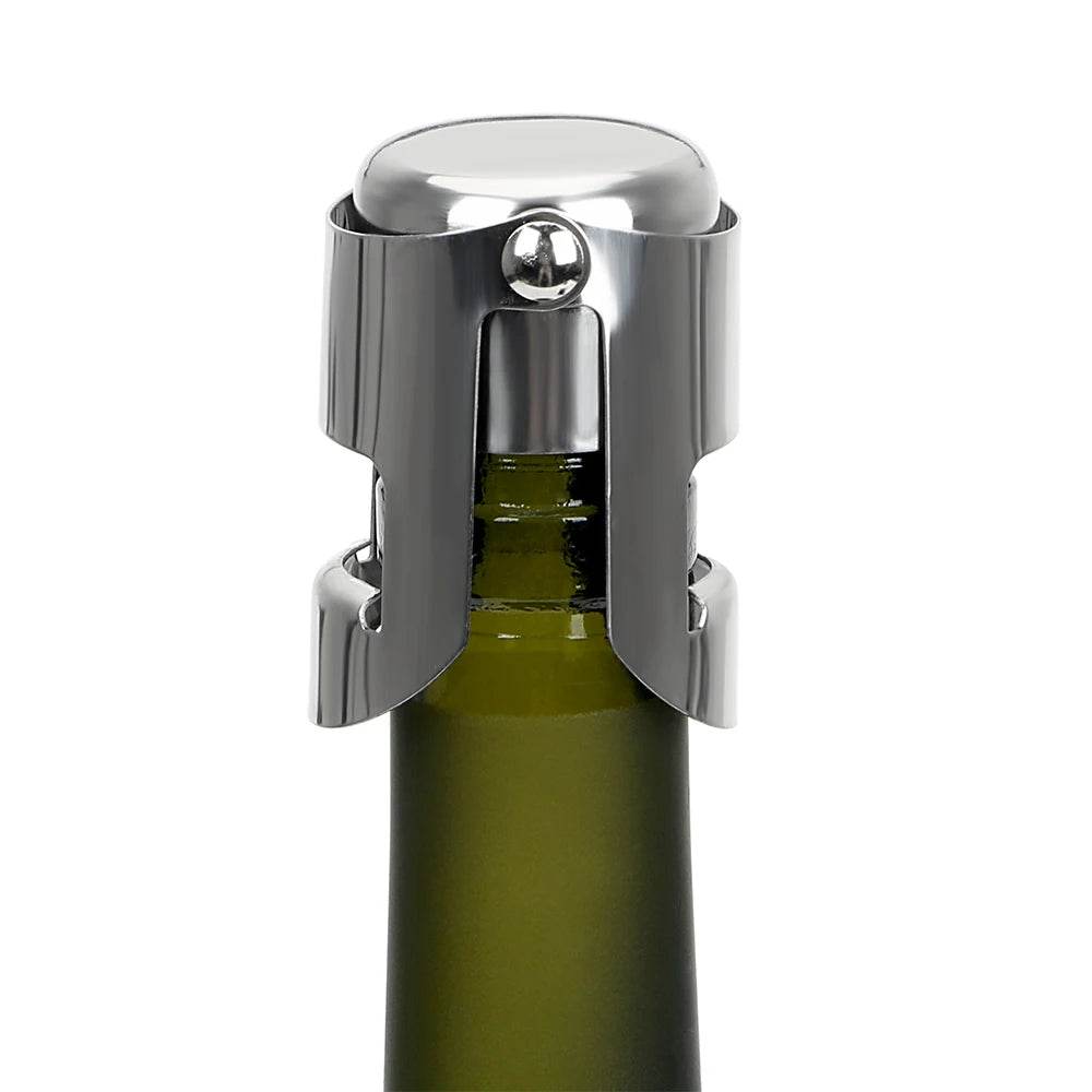Wine Bottle Stopper Wine Beer Bottle Cork Plug Stainless Steel Champagne Sparkling stopper Bar Tools 1PC Sealing Bottle Cap - P12 Hub Europe