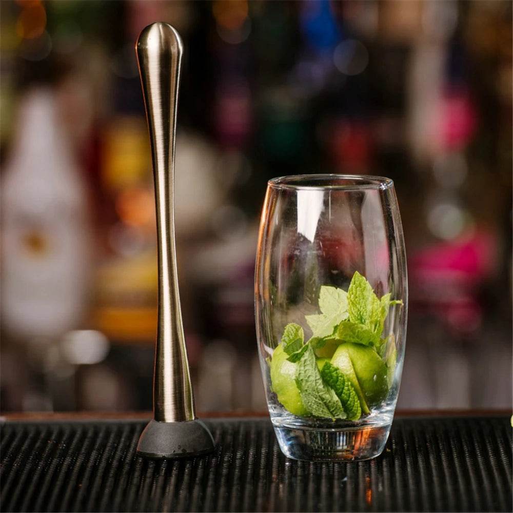 Bar Cocktail Muddler Mojito Stainless Steel Bar Mixer Barware DIY Drink Fruit Muddler Crushed Ice Barware Bar Tool - P12 Hub Europe