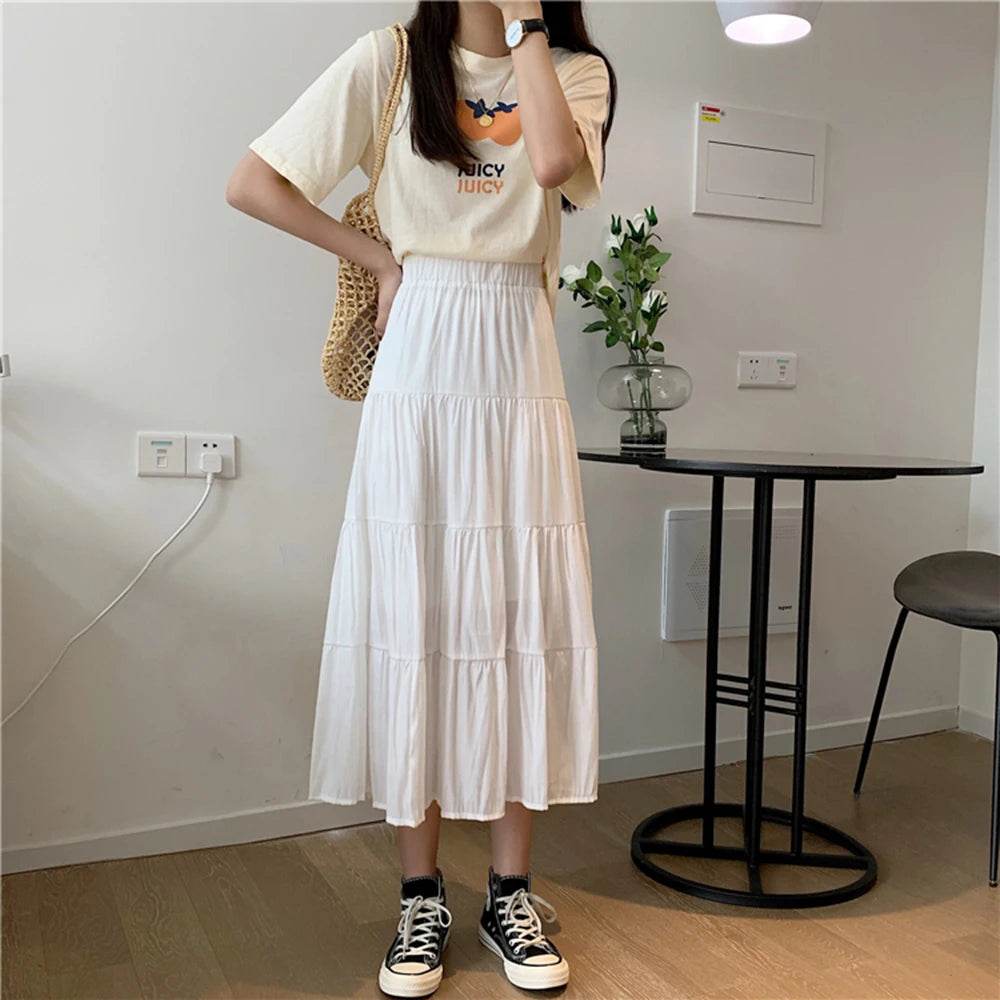 Women's Patchwork Chiffon Long Skirt - P12 Hub Europe