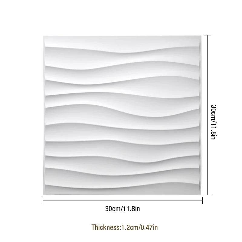 30x30cm 3D three-dimensional wall sticker decorative living room wallpaper mural waterproof 3D wall panel mold bathroom kitchen - P12 Hub Europe