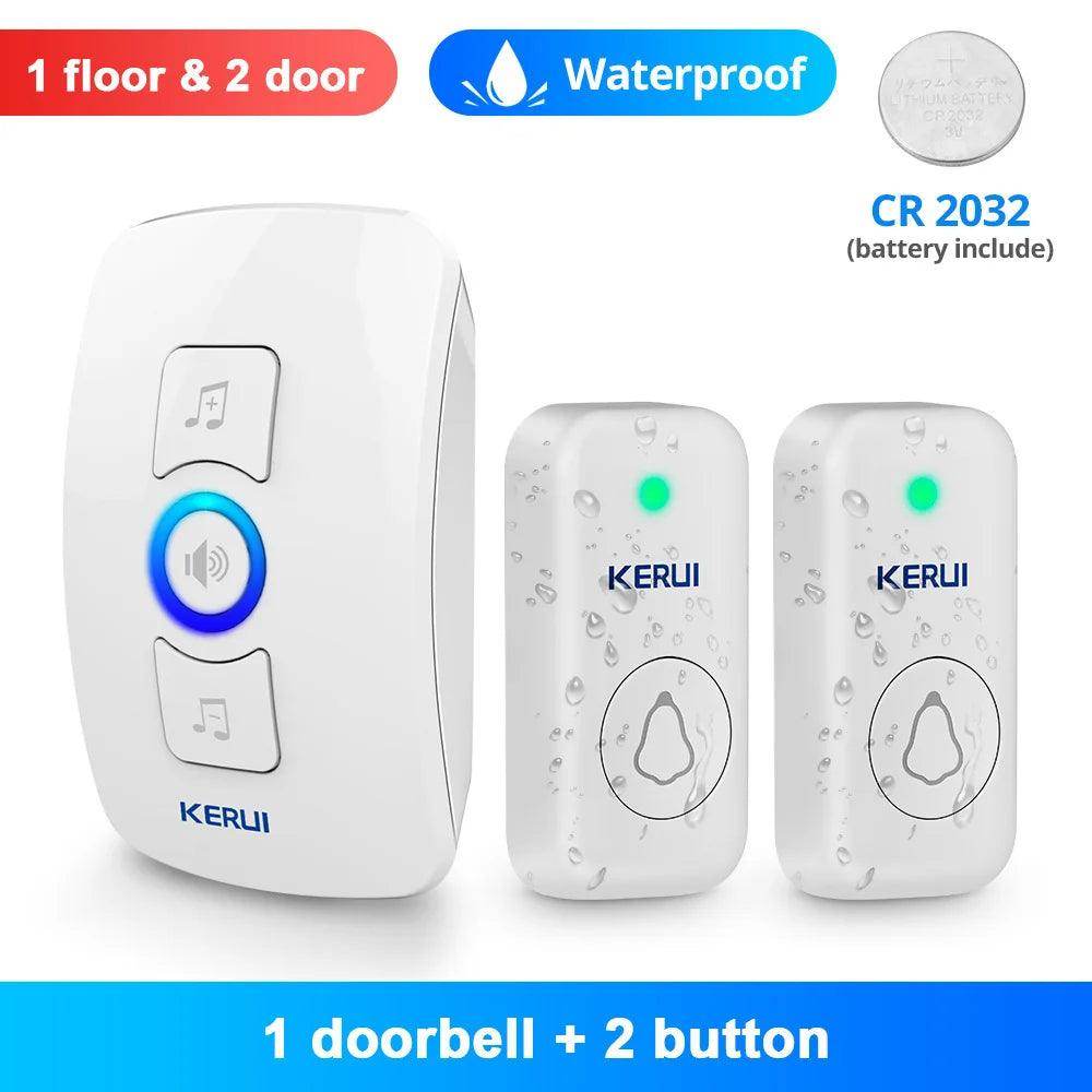 Doorbell Wireless | 60 Tunes, 500ft, IP55/IP66, LED Flash - P12 Hub Europe