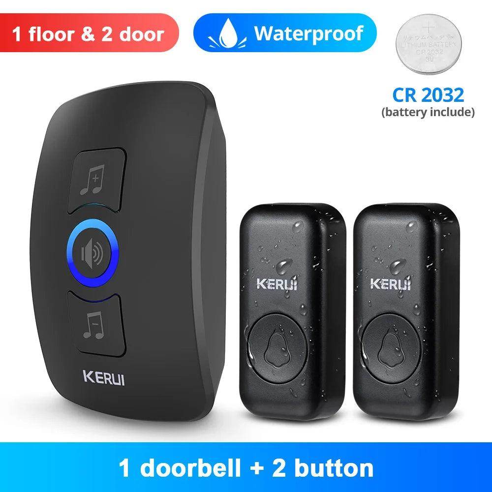 Doorbell Wireless | 60 Tunes, 500ft, IP55/IP66, LED Flash - P12 Hub Europe