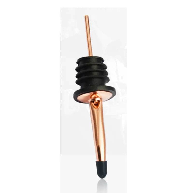 1PC Stainless Steel Oil Bottle Spout Pourer/Mouth with Stopper Flask Dry Red Wine Pot Bottle Cork Plug Olive Pourer Dispenser - P12 Hub Europe