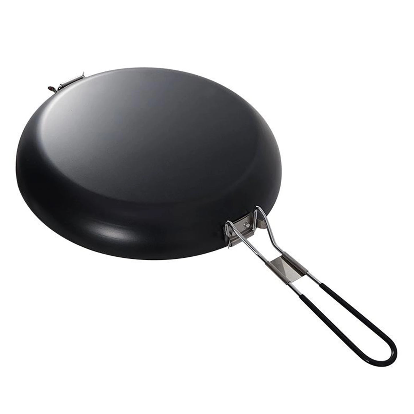 Mini Camping Cookware Nonstick Frying Pan Frypan Lightweight w/ Foldable Handle for Outdoor Hiking Picnic Backpacking