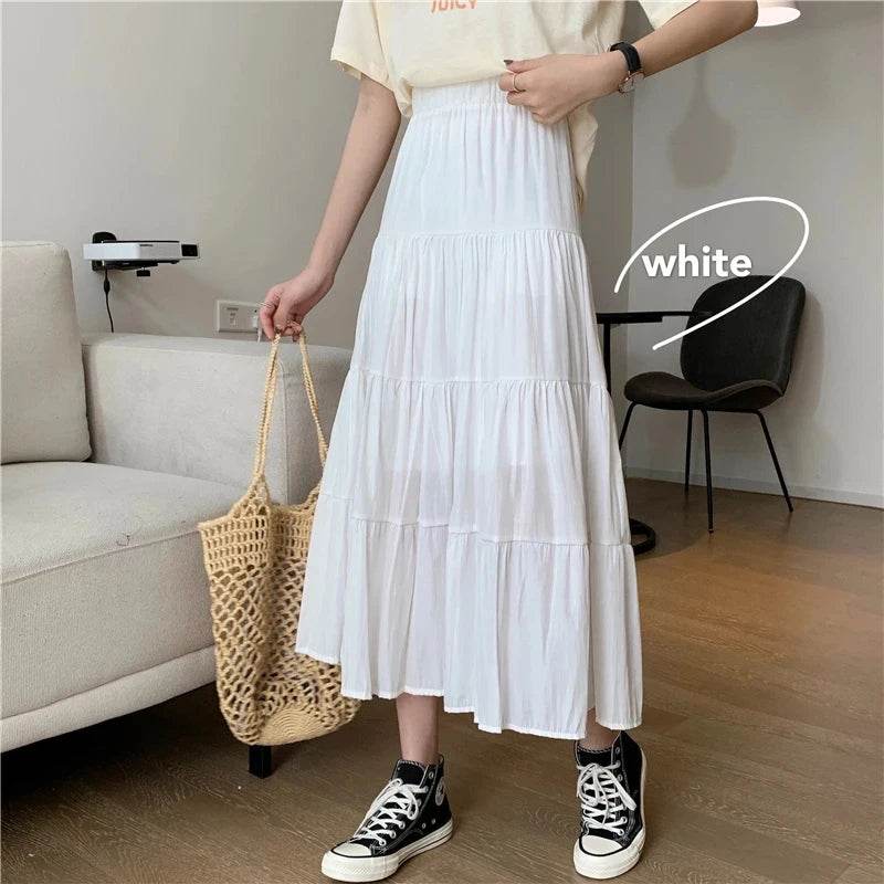 Women's Patchwork Chiffon Long Skirt - P12 Hub Europe