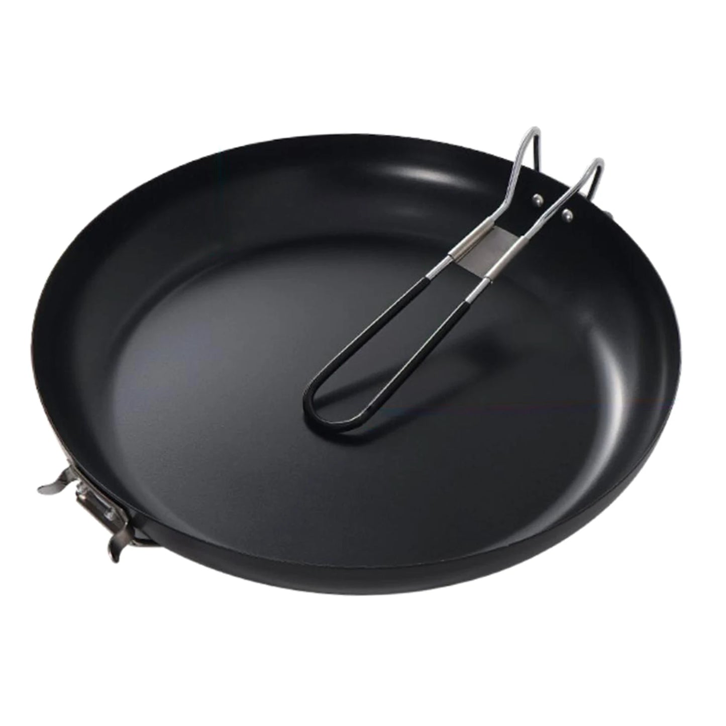 Mini Camping Cookware Nonstick Frying Pan Frypan Lightweight w/ Foldable Handle for Outdoor Hiking Picnic Backpacking