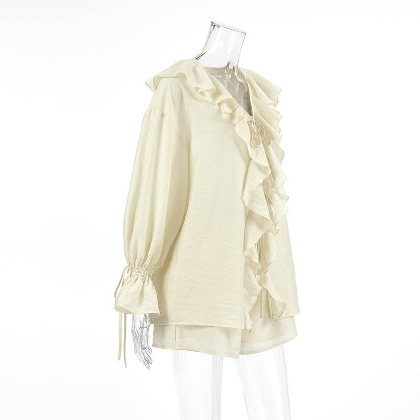 Tornova Ruffled Lace Up Shorts - P12 Hub Europe