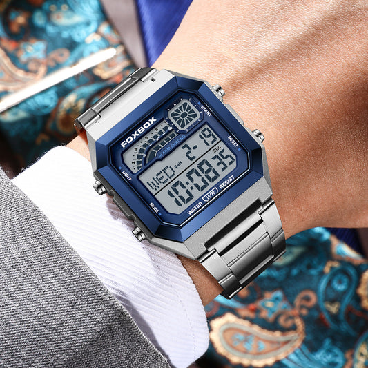 New Square Electronic Sports Outdoor Waterproof Watch For Men And Women