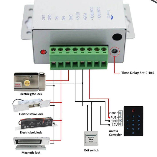12V Access Control Power Supply | 3A/5A, AC 100-240V, Electric Lock - P12 Hub Europe
