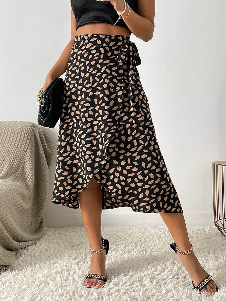 Women's Boho Print Wrap Skirt - P12 Hub Europe
