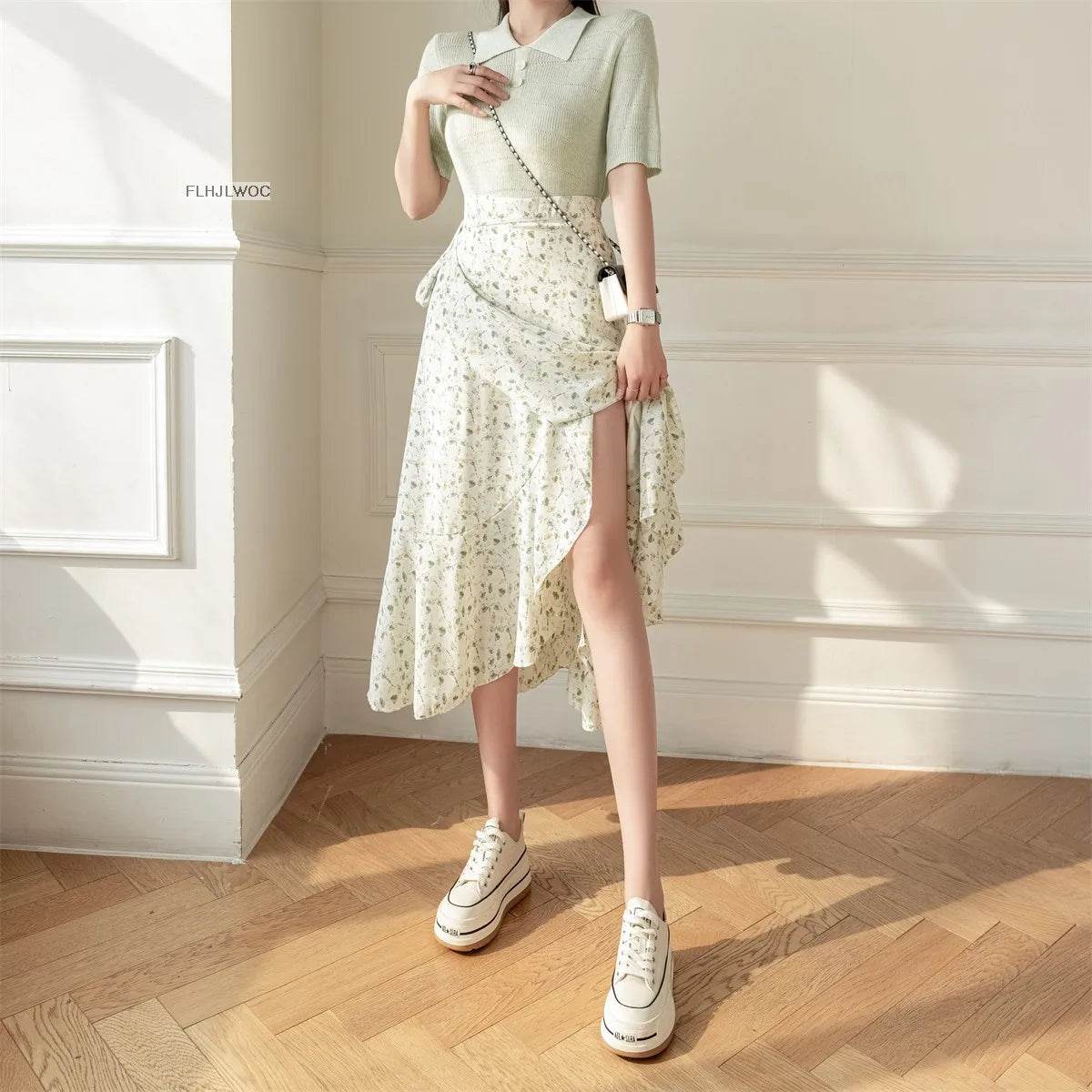 Women's Floral Lace-Up Dress - P12 Hub Europe