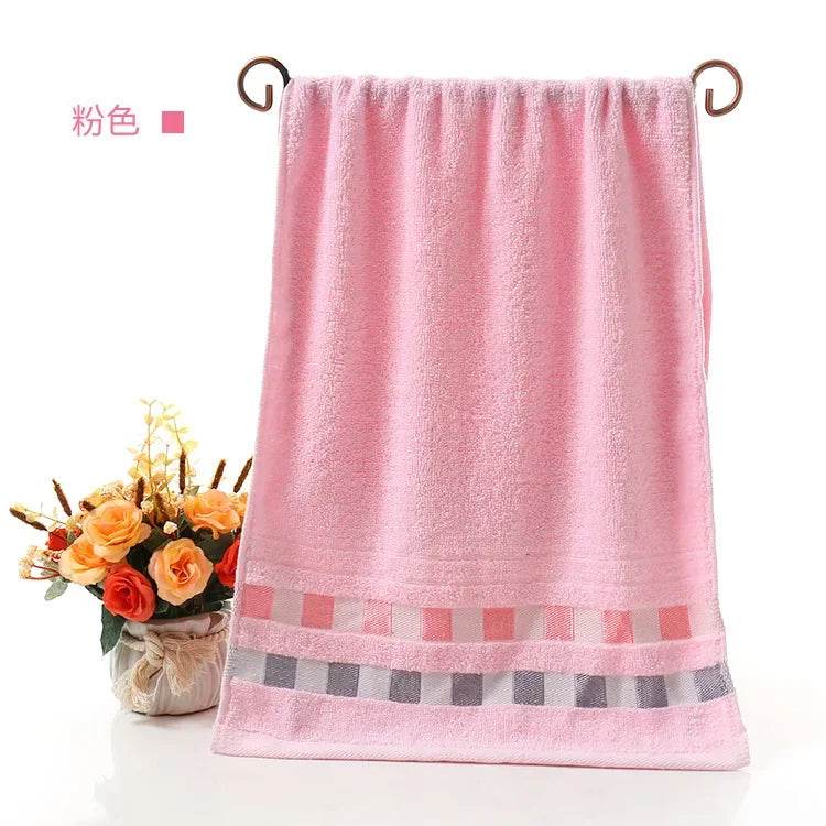 77X33cm Reusable Bath Towels 100% Cotton Towel Avaliable Cotton Fiber Natural Eco-friendly Embroidered Bath Towel Bathroom Decor - P12 Hub Europe