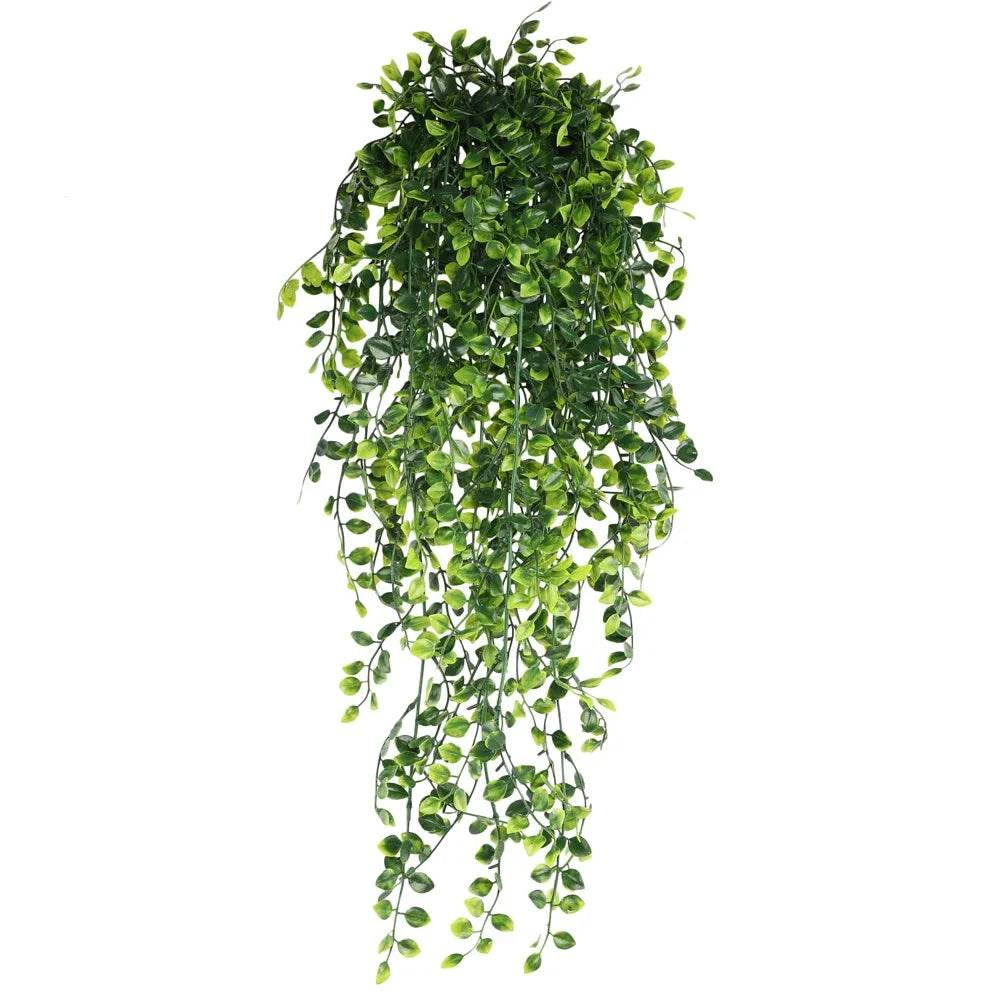 90cm Persian fern Leaves Vines Home Room Decor Hanging Artificial Plant Plastic Leaf Grass Wedding Party Wall Balcony Decoration - P12 Hub Europe
