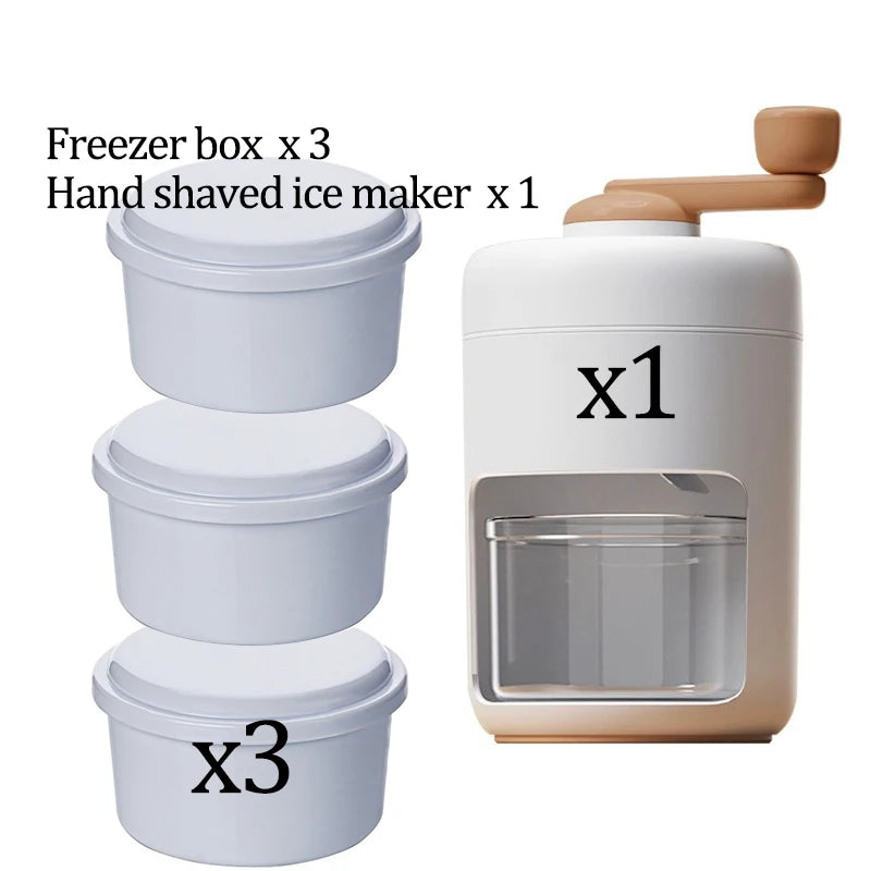 Manual Ice Crushers Household Hand-Cranked Shaved Ice Machine Hail Ice Breaking Artifact Hand-Cranked Smoothie Maker