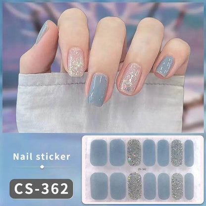 Full Cover Gradient Nail Stickers Multi Color -
