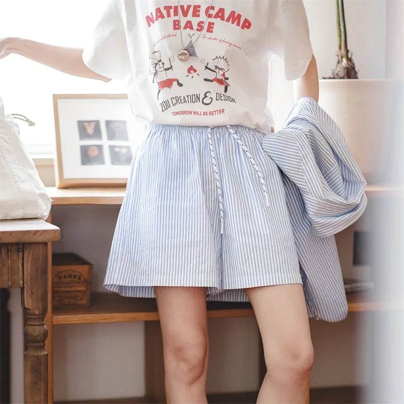 Maden Blue Stripe Shorts Set - P12 Hub Europe