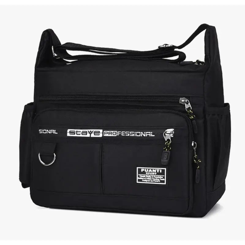 Men's  Shoulder Bag Casual Travel Crossbody Large Capacity Middle-aged Small Square Tool Bag