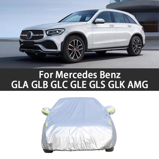 Car Cover For Mercedes Benz GLA GLE GLS GLK Class GLA GLB GLC GLE GLS AMG W156 W166 W176 X166 X167 X204 A247 Accessories