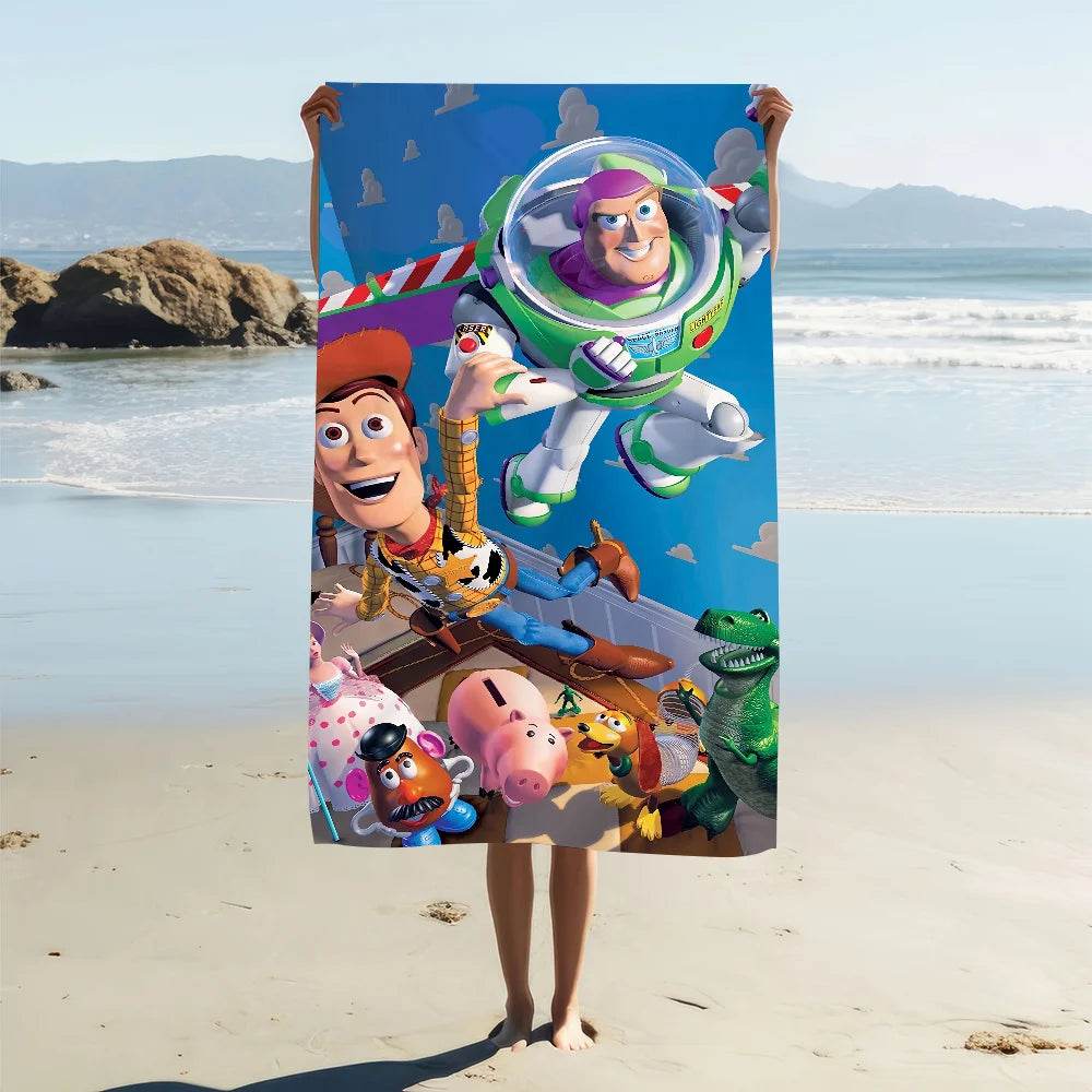 Cartoon T-Toy S-Story Cool Towel Soft Pool Gift For Travel Gym Shower Camping Quick Dry Sports Large Beach Towel - P12 Hub Europe