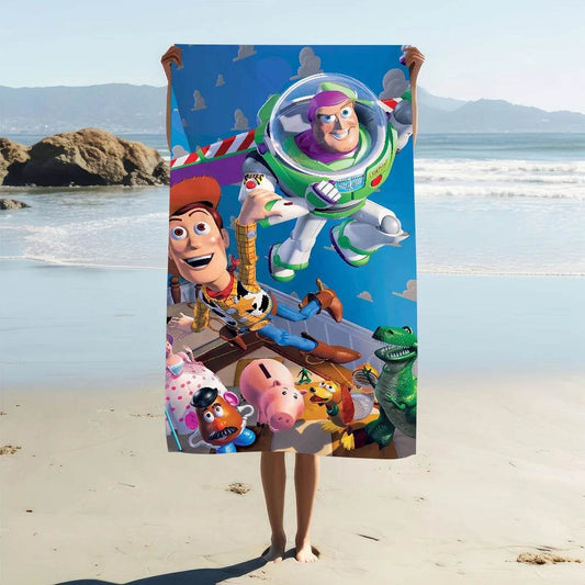 Cartoon T-Toy S-Story Cool Towel Soft Pool Gift For Travel Gym Shower Camping Quick Dry Sports Large Beach Towel - P12 Hub Europe