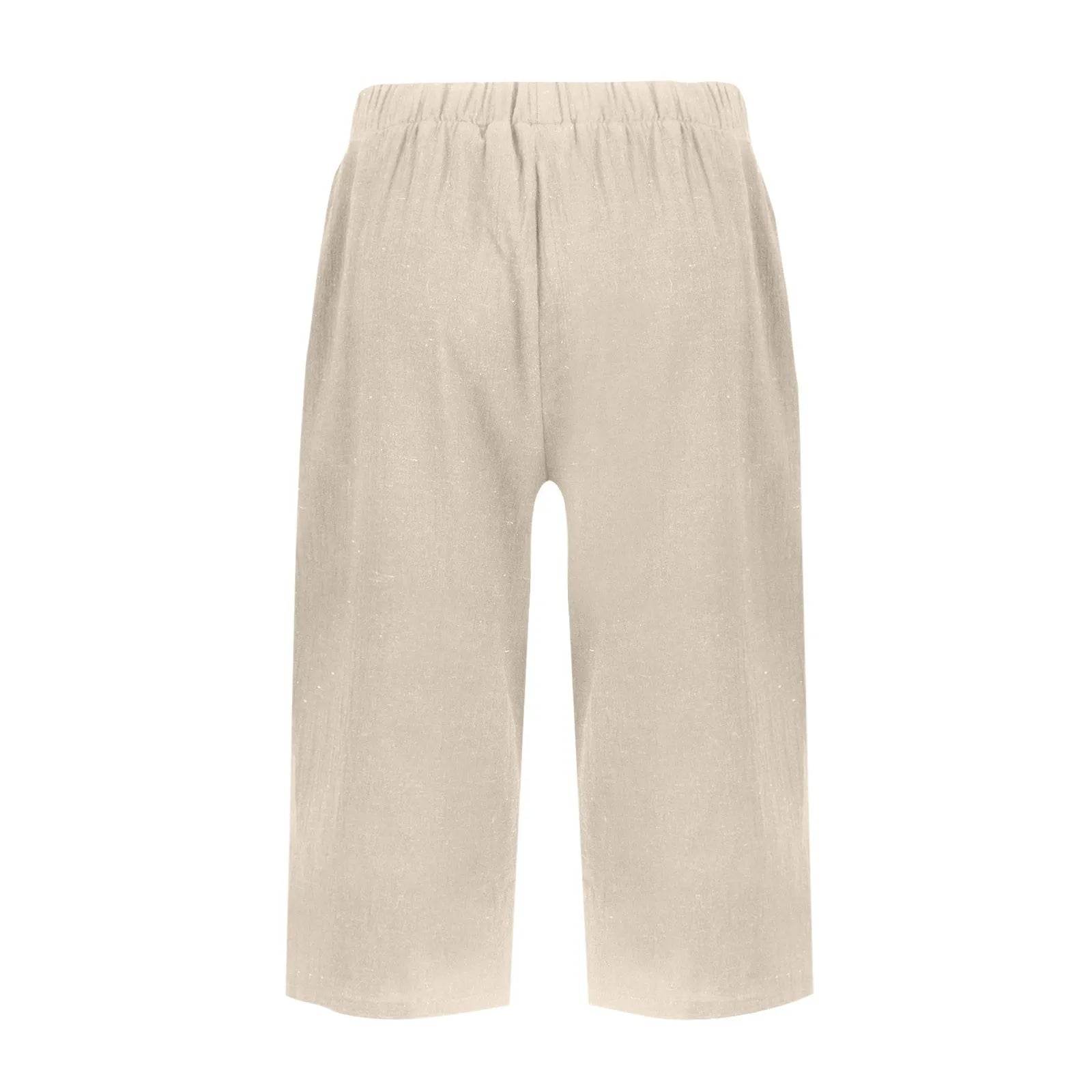 High Waist Solid Workout Capris - P12 Hub Europe