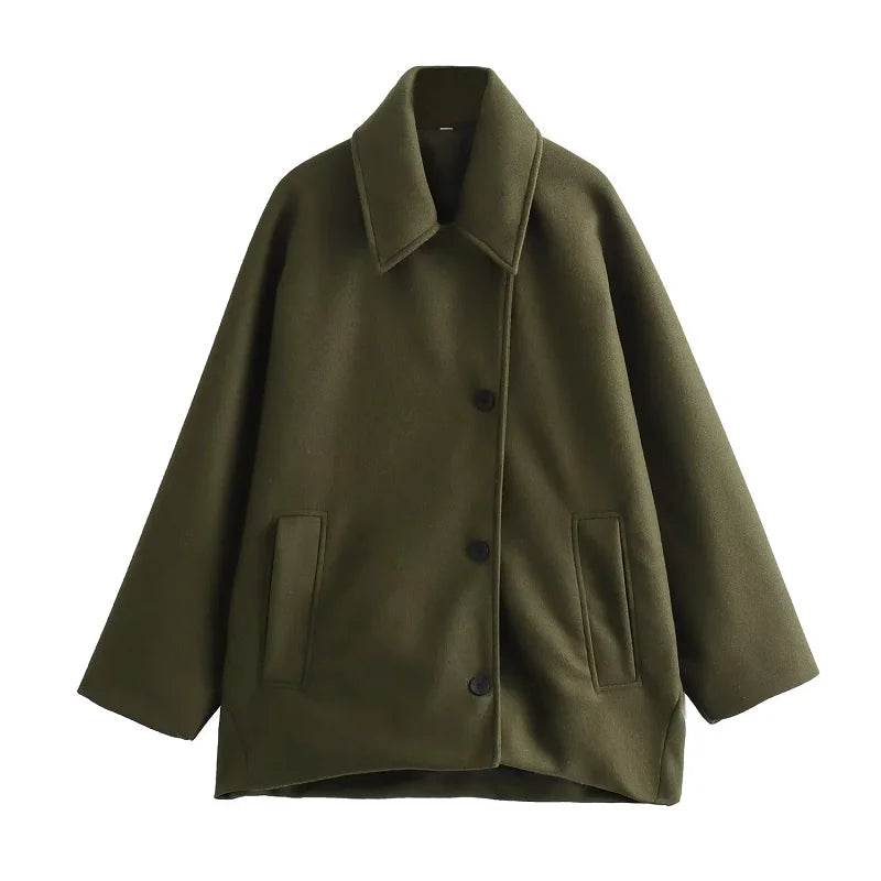 Women's Wool Office Coat - P12 Hub Europe