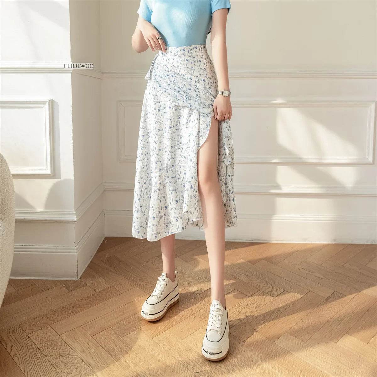 Women's Floral Lace-Up Dress - P12 Hub Europe