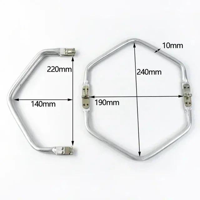 Deepeel 15-30cm Metal Internal Kiss Clasp Purse Frame Cloud Bag Rectangle Pipe Clamps Buckle DIY Handmade Bags Handles Accessory