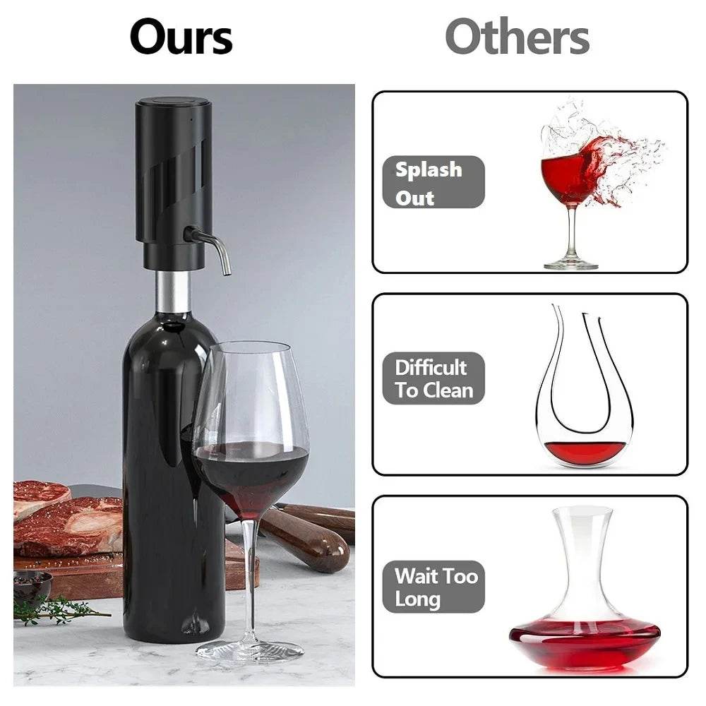 Rechargeable Electric Wine Aerator Dispenser Automatic Wine Decanter Intelligent Electric Wine Dispenser Party Kitchen Tool Gift - P12 Hub Europe