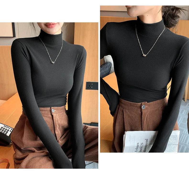 Women's Half Turtleneck Sweater - P12 Hub Europe