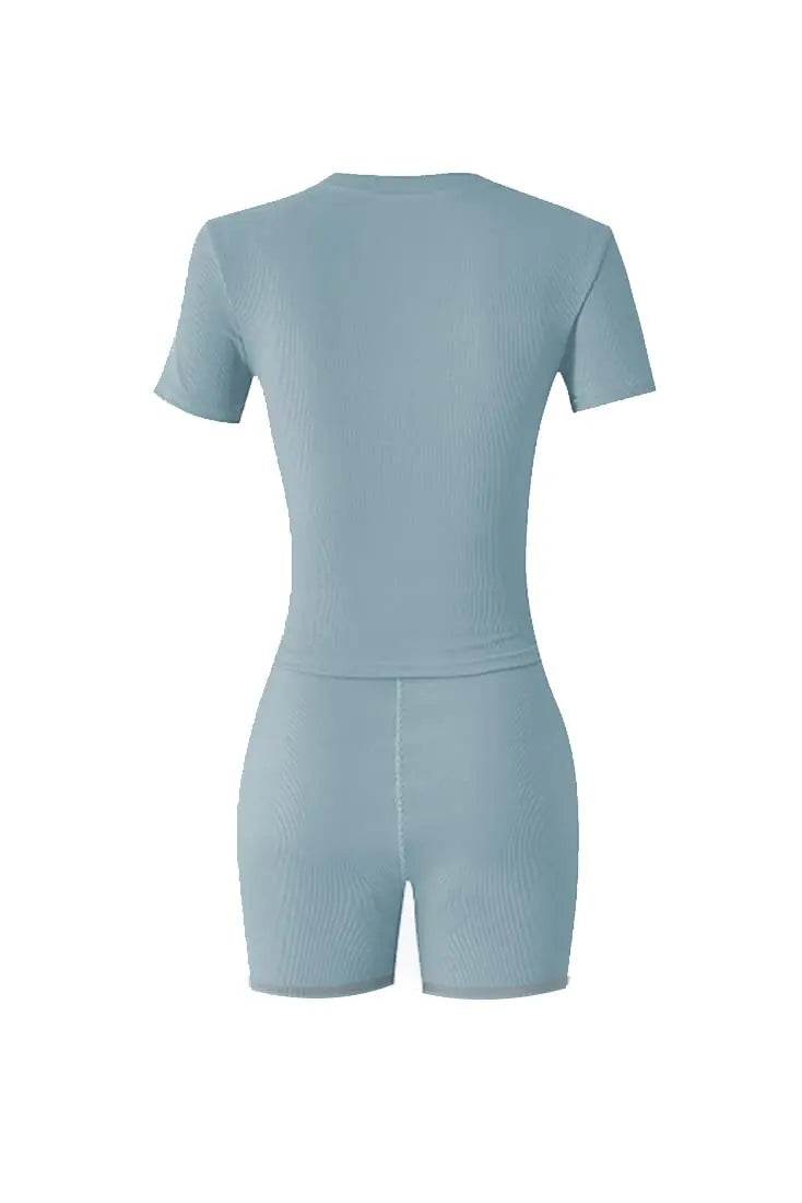Ribbed Summer Lounge Shorts Set - P12 Hub Europe