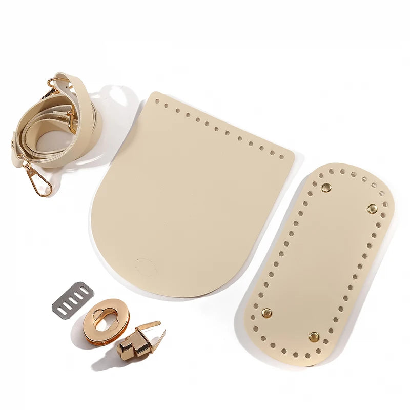 1/6pcs Handmade Bag Bottom Flap Cover Hardware For Bags DIY HandBag Shloulder Straps For Knitting Bags Handbag Crossbody Bags