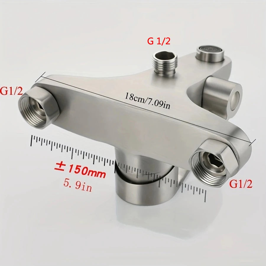 Bathroom Shower Faucet 304 Stainless Steel Mixer Tap Hot and Cold Bathroom Mixer Mixing Valve Bathtub Faucet Shower Faucets Set