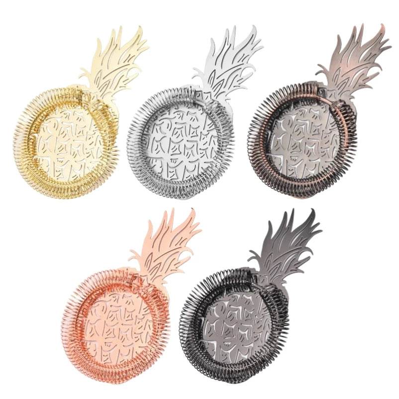 Creative Pineapple Cocktail Strainers Wine Strainer Stainless Steel Bar Strainer Drinkware Tools Bartender Bar Accessories - P12 Hub Europe