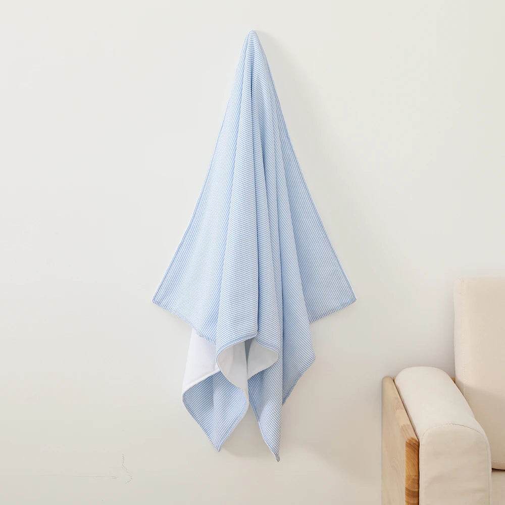 Seersucker Beach Towel For Kids Men Women Water Absorbing Terry Cloth Stripe Pool Towel Absorbent Towels for Bathroom - P12 Hub Europe
