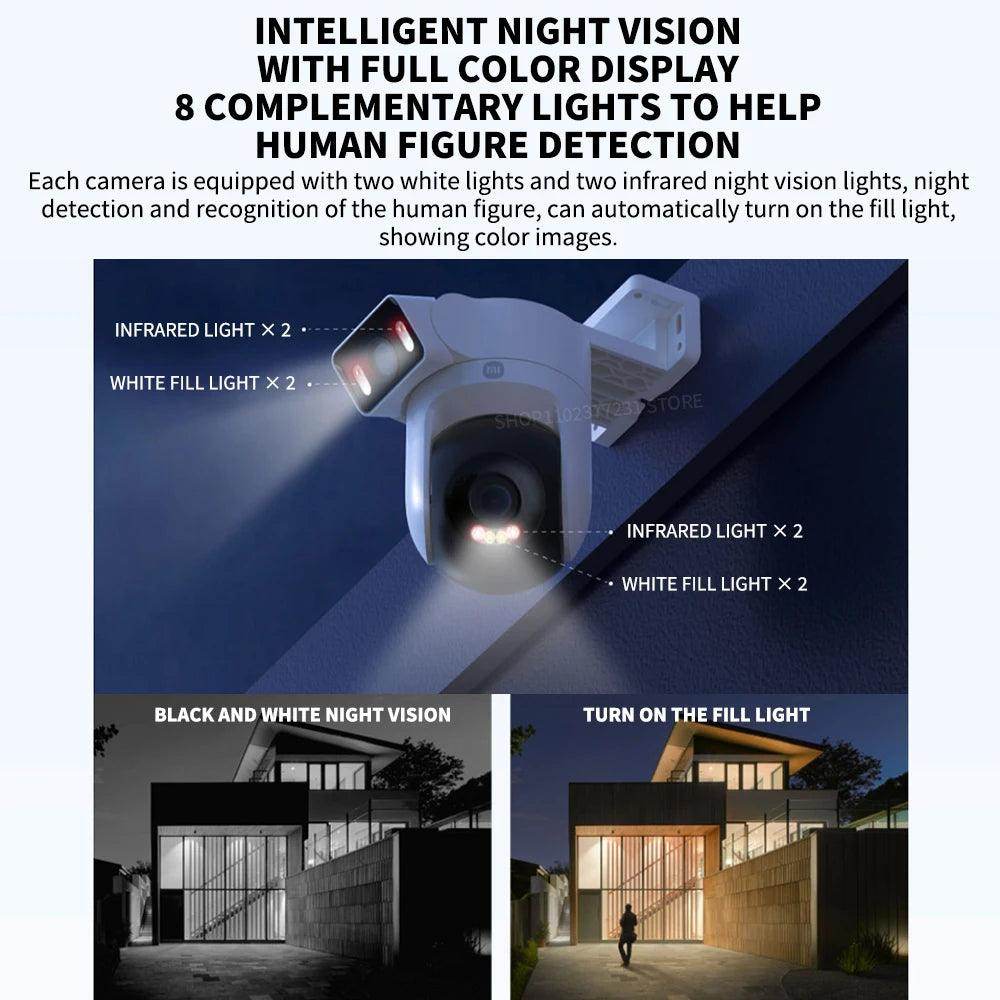 Outdoor Camera Xiaomi 4MP Dual Lens AI Detect, Color Night - P12 Hub Europe