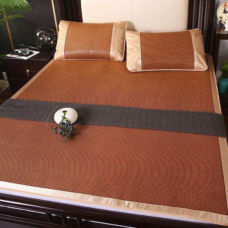 Missdeer Summer bamboo rattan cooling feel mattress cool sleeping mat kit With Pillowcase bed foldable cold sheet protection pad - P12 Hub Europe