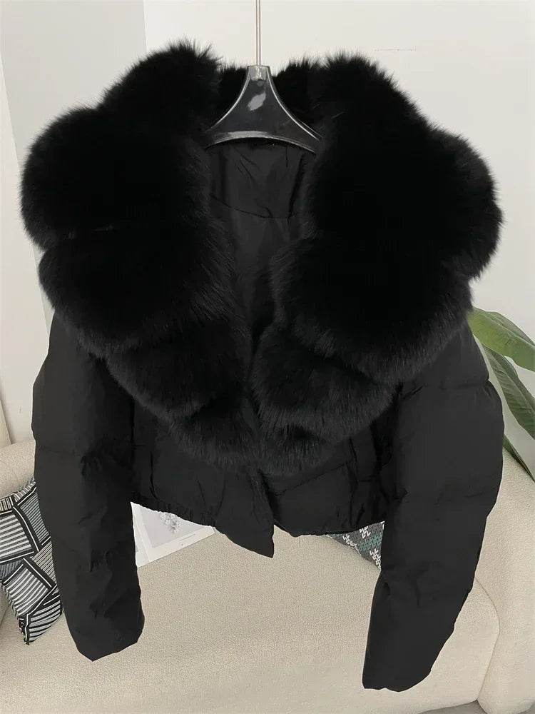 Short Fox Fur Down Puffer - P12 Hub Europe