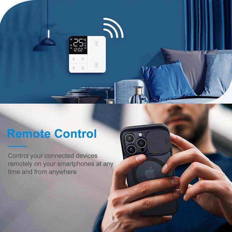 WiFi Smart Switch Temp Time 1-3 Gang - P12 Hub Europe