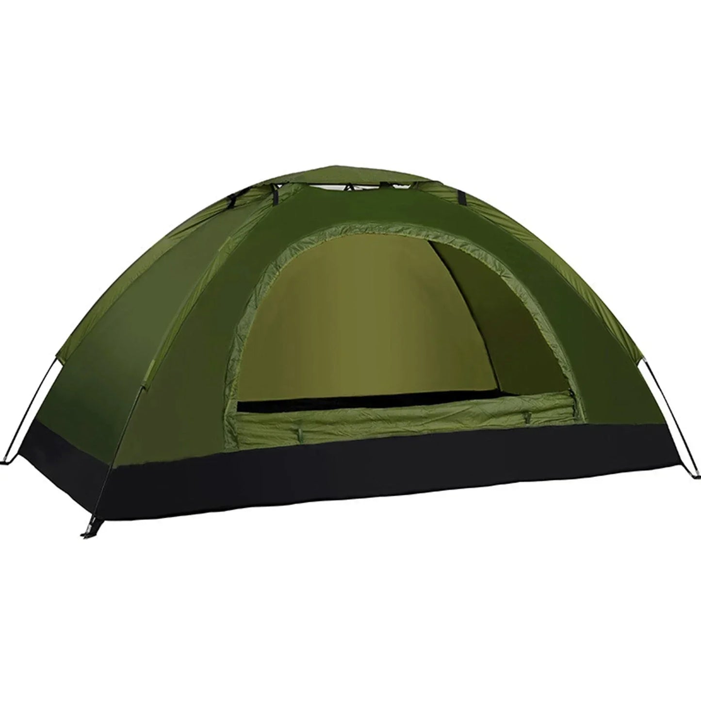 Camping Pop-up Tent Waterproof UV Protection Single Layer Double Tent Ideal for Beach Fishing Hiking Travel Outdoor Shelter 1-2P
