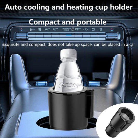 Car Heating Cooling Cup 12V and 24V 36W 2-in-1 Car Office Cup Warmer Cooler Smart Cup Mug Holder Beverage Drink Refrigerator