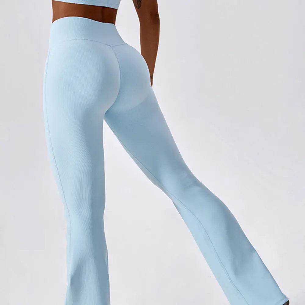 Women's High-Waist Flare Leggings - P12 Hub Europe