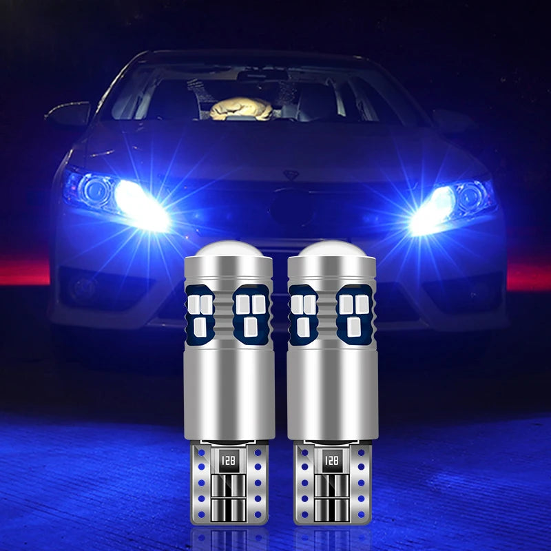 For Hyundai i10 i20 i30 i40 ix20 ix35 ix55 HB20 2pcs T10 LED Bulbs Car Clearance Lights Parking Lamps Width Bulbs Accessories
