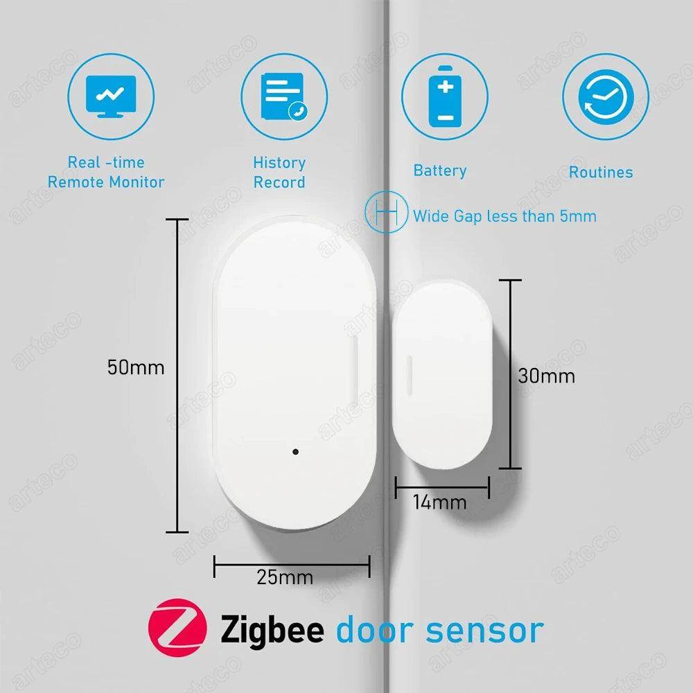 Sensor Tuya Zigbee Door Smart - P12 Hub Europe