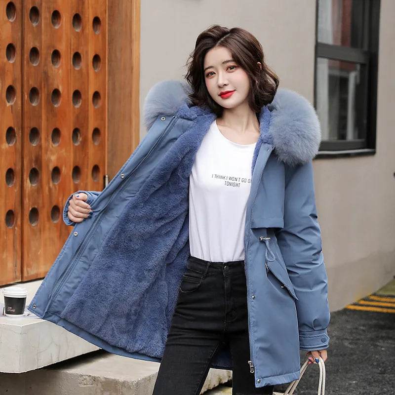 Slim Fur Collar Parka - P12 Hub Europe